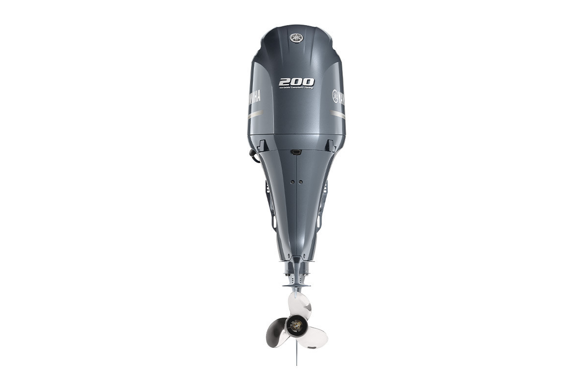 Yamaha 200hp DEC Outboard Motor 25" Shaft Standard Rotation Grey F200XSA - Image 3